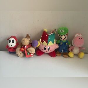 Super Mario Nintendo Plush Lot of 5